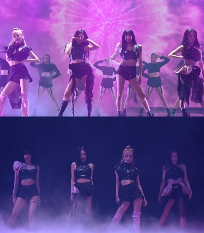 Nhóm nữ nhà YG Entertainment chưa bao giờ khiến khán giả thất vọng khi hát live. (Ảnh: Chụp màn hình VMAs 2022)