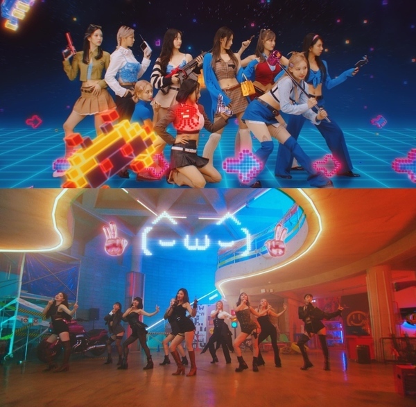 MV Talk that Talk gặp không ít tranh cãi từ khán giả. (Ảnh: Chụp màn hình YouTube JYP Entertainment)
