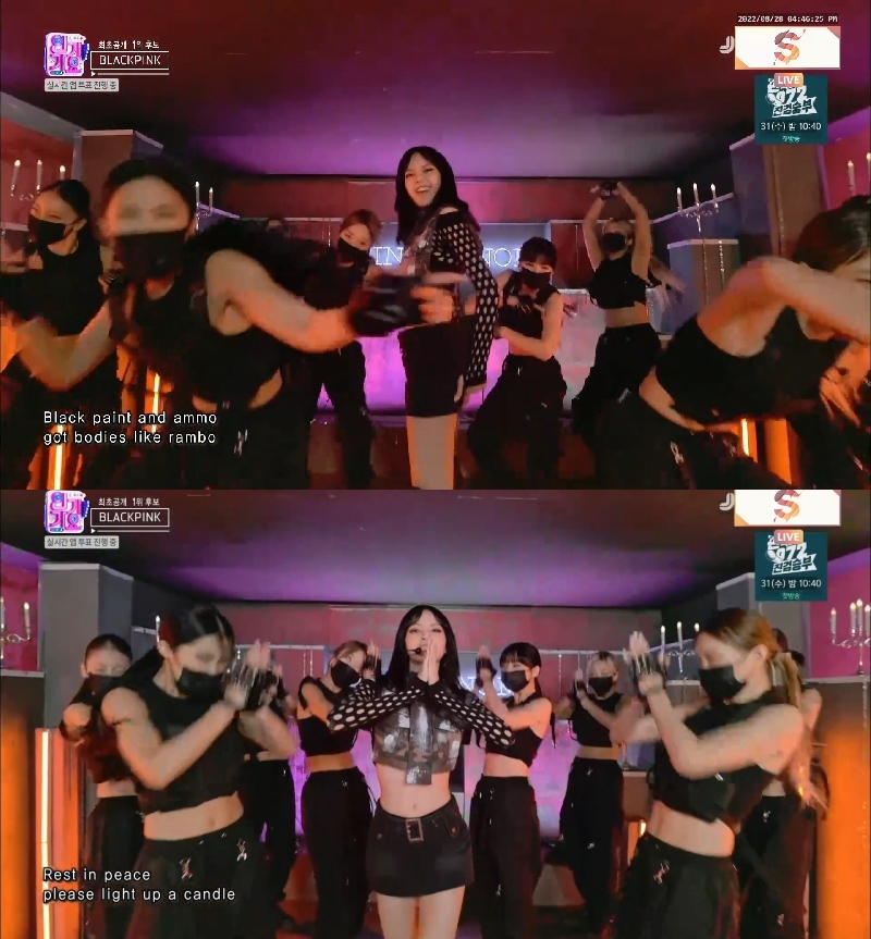 Tạo hình của em út BLACKPINK được khen ngợi. (Ảnh: Chụp màn hình INKIGAYO)