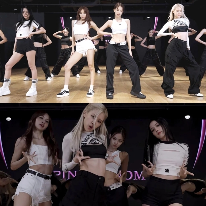 Chị cả Jisoo cũng không kém cạnh khi chọn quần không cúc, khác biệt với các em. (Ảnh: YouTube BLACKPINK)
