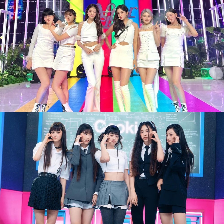 Độ tuổi trung bình của nhóm nhạc nữ Gen 4 đang nhỏ dần. (Ảnh: Instagram @ivestarship, kpopping)