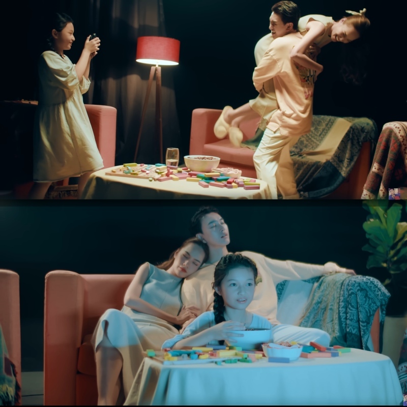 Nội dung xoay quanh những mảnh ký ức của em bé chứng kiến gia đình rạn nứt. (Ảnh: Chụp màn hình YouTube Hamlet Trương)