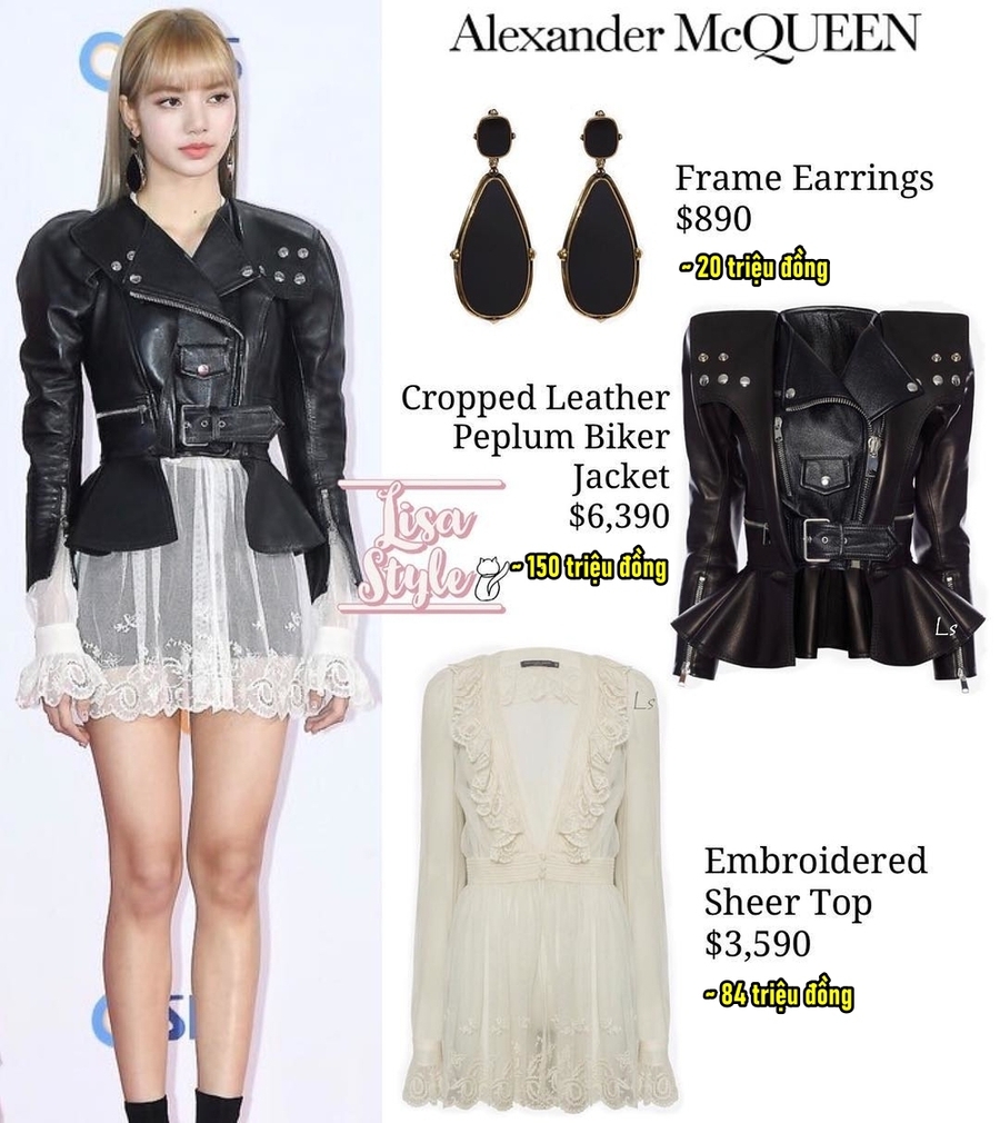 Thần thái của Lisa cũng không cứu nổi. (Ảnh: Pinterest)